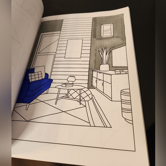 Set Of 3 Coloring Books 2 Adult Coloring Books De-Stress Relief And 1 Easy Inter - Picture 6 of 8